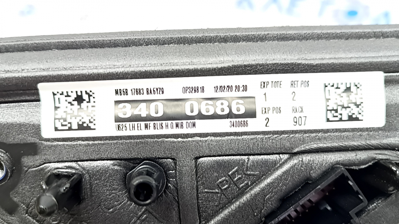 Зеркало боковое левое в сборе Ford Explorer 20-24 8 пинов, подогрев, BSM, подсветка, структура