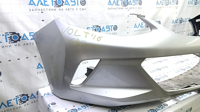 Бампер передний голый Chevrolet Volt 16- серебро, царапины, примят