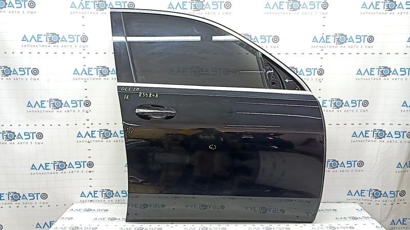 Дверь в сборе передняя правая Mercedes W167 GLE 350 450 20-26 keyless, черный 040, тычки