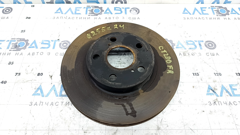 Диск тормозной передний правый Lexus CT200h 11-17 255/24мм