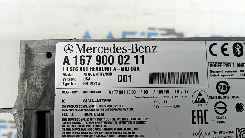 Головное устройство Mercedes W167 GLE 350 450 20-22