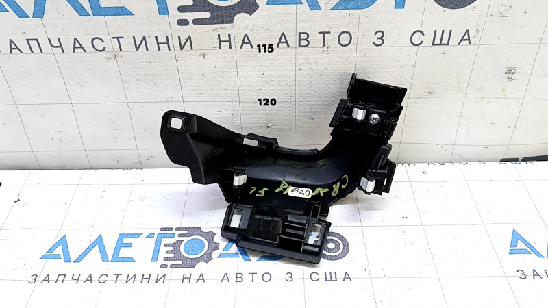 Накладка передней панели центральная левая Honda CRV 17-22 черная, с молдингом черный глянец