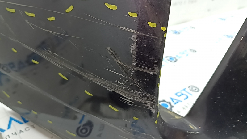 Бампер передний голый Toyota Prius 30 13-15 рест, графит, надорван, примят, сломаны крепления, после ремонта