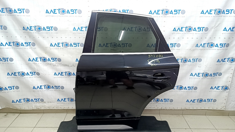 Дверь в сборе задняя левая Audi Q5 80A 18-24 keyless, черный LY9B, тычки