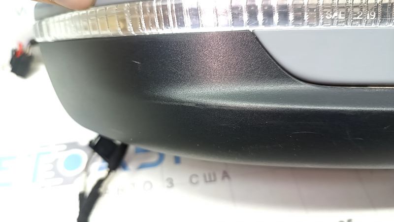 Зеркало боковое правое в сборе Volkswagen ID.4 21-23 12+2 пина, поворотник, подсветка, подогрев, BSM, серый LA7C, царапины