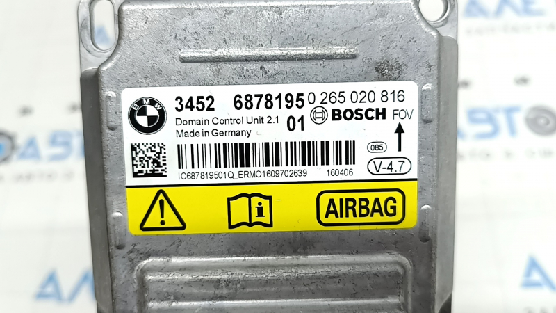 Модуль srs airbag компьютер подушек безопасности BMW X5 F15 14-18 ЭБУ ICM