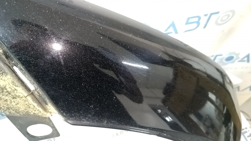 Губа переднего бампера Audi Q5 80A 18-20 черная, песок, царапины