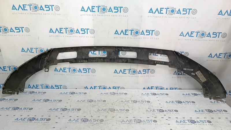 Губа переднего бампера Audi Q5 80A 18-20 черная, песок, царапины