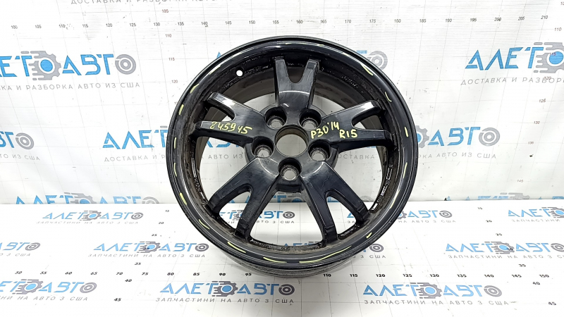 Диск колесный R15 x 6J ET45 5*100 Toyota Prius 30 13-15 рест, легкая бордюрка