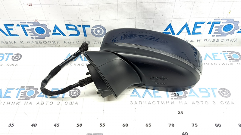 Зеркало боковое левое в сборе Mazda CX-5 17-25 7 пинов, BSM, подогрев, поворотник, синее, царапины, потерта