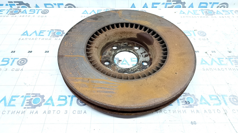Диск тормозной передний левый Audi A6 C7 12-18 356/34mm, ржавый