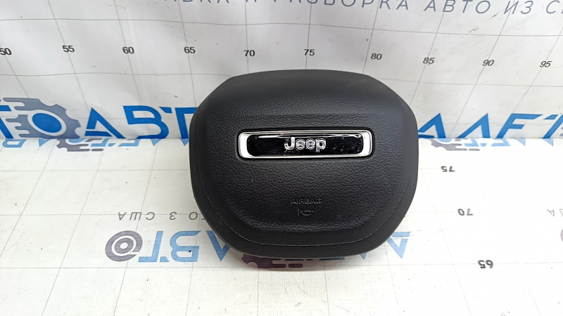 Подушка безопасности airbag в руль водительская Jeep Compass 22-26 черная, ржавый пиропатрон