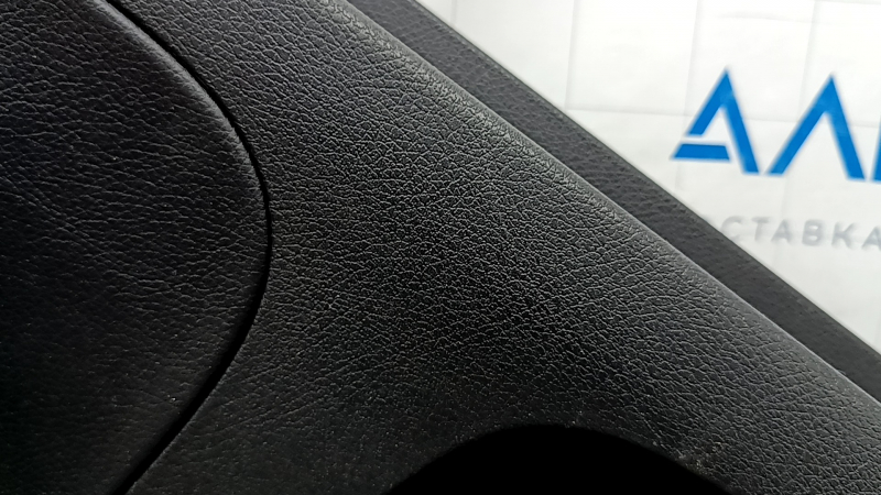 Обшивка двери карточка задняя левая Mercedes W167 GLE 350 450 20-26 кожа черная, с подсветкой нерабочей, подлокотник кожа черная, вставка под серое дерево, Burmester, без шторки, с ручкой, контакт с в