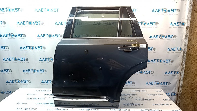 Дверь в сборе задняя левая Volvo XC90 16-26 графит 492, keyless, тонировка, тычки