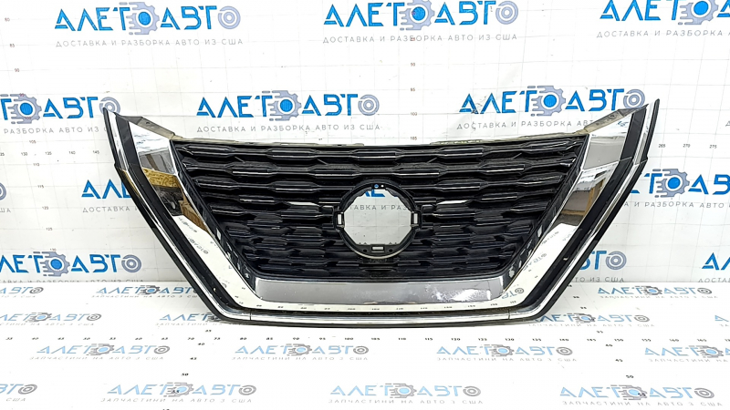 Решетка радиатора grill Nissan Rogue 21-23 без камеры, песок
