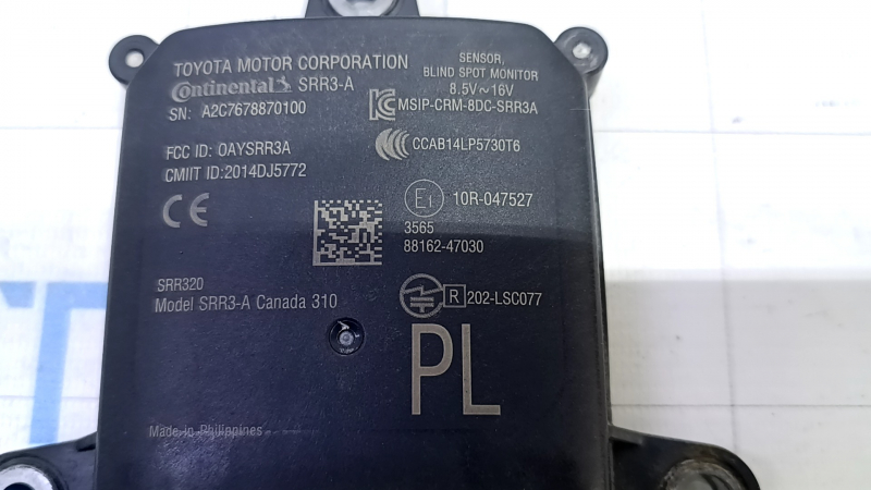 Датчик слепых зон BSM правый Toyota Prius 19-20