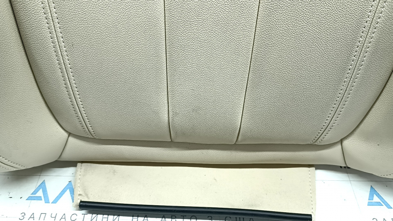 Обшивка спинки водительского сидения BMW X5 G05 19-23 кожа Canberra-Beige, с подогревом, замята, под чистку