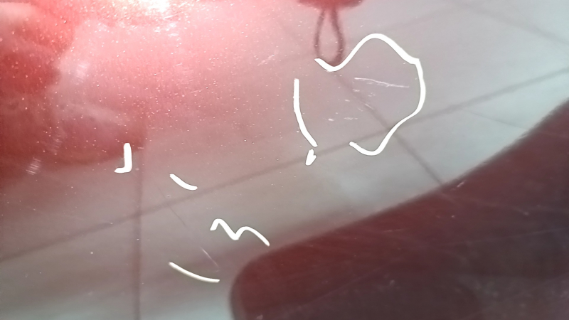 Дверь в сборе передняя левая Honda Accord 13-17 keyless, красный R-543P, царапины, потертости, тычки