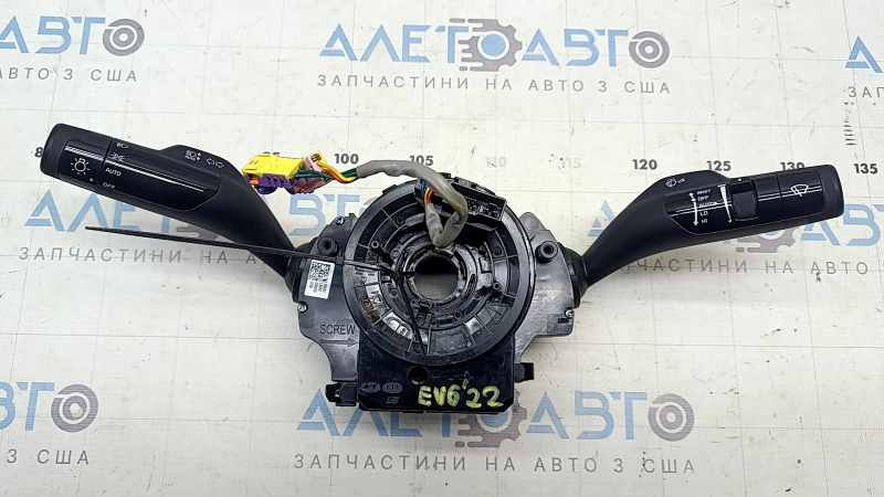 Подрулевой переключатель гитара в сборе Kia EV6 22 с шлейфом под подогрев руля