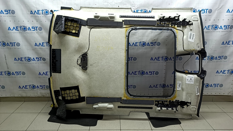 Обшивка потолка Audi A4 B9 18-25 черная, под люк, царапина