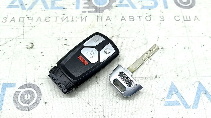 Ключ smart Audi A4 B9 20-25 тип 1, 4 кнопки, потерт, царапины