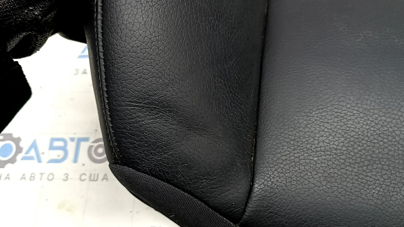 Обшивка спинки водительского сидения Volvo XC90 16-17 кожа черная, подогрев, под химчистку, примята