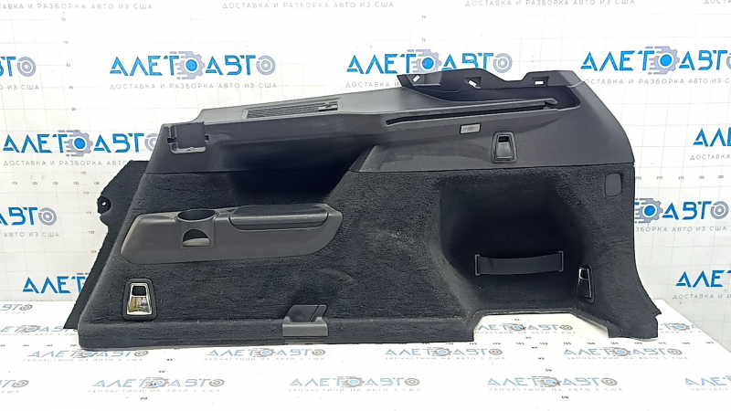 Обшивка арки правая Volvo XC90 16-25 под 3 ряд, с подстаканником, черная, с крюком, царапины