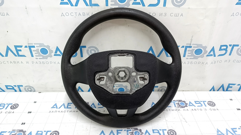 Руль голый Ford Escape MK3 17-19 рест, резина, черный, без кнопок, потерт