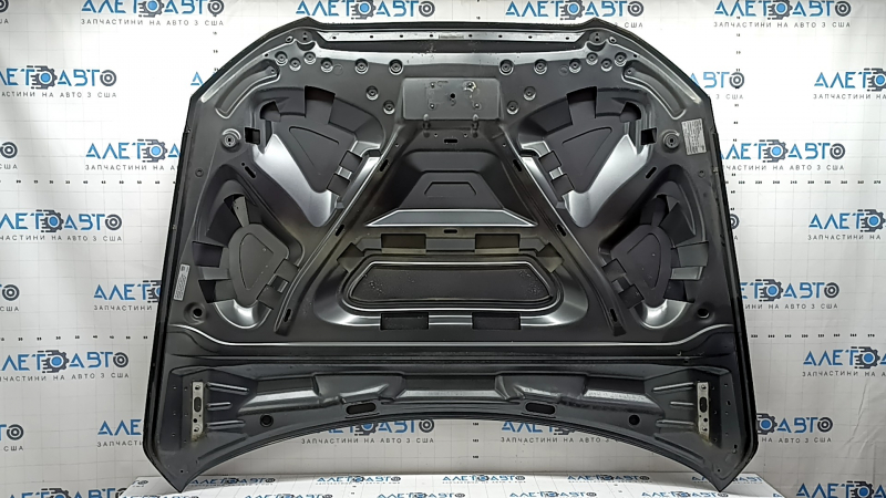 Капот голый Audi Q5 8R 13-17 рест, алюминий, графит LZ7S, вмятина, тычка