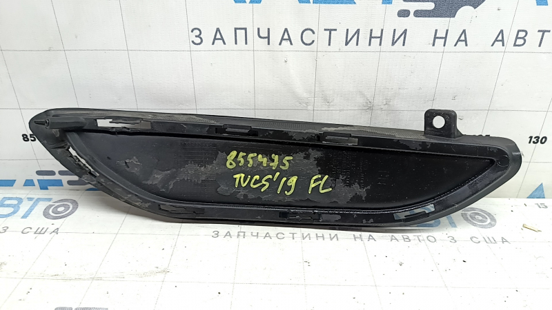 Решетка переднего бампера левая Hyundai Tucson 19-21 структура, песок