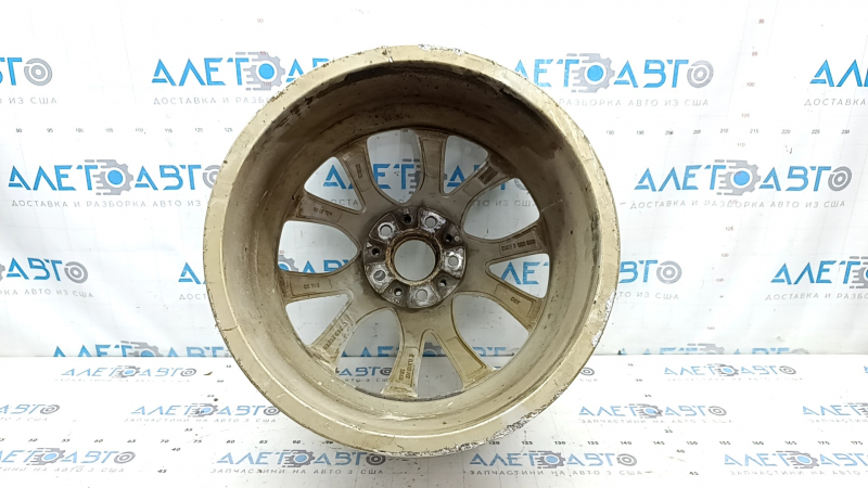 Диск для BMW X5 F15, вид сзади, показывающий следы эксплуатации.