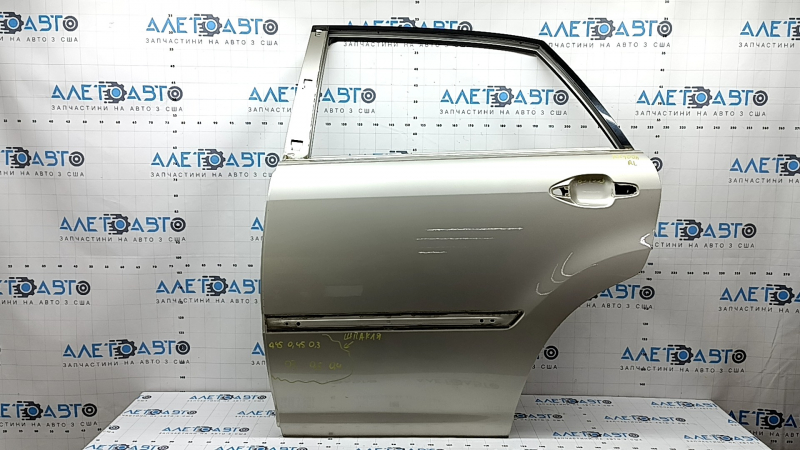 Дверь голая задняя левая Lexus RX300 RX330 RX350 RX400h 04-09 золотистый 4R4, после ремонта