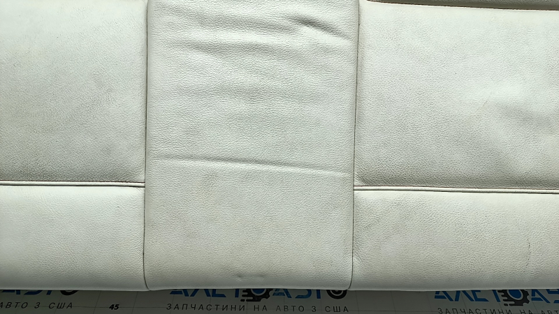 Подушка заднего ряда сидений 2 ряд BMW X3 F25 11-17 кожа elfenbein-weiss с красной строчкой, Sport, подогрев, под химчистку, сломано крепление
