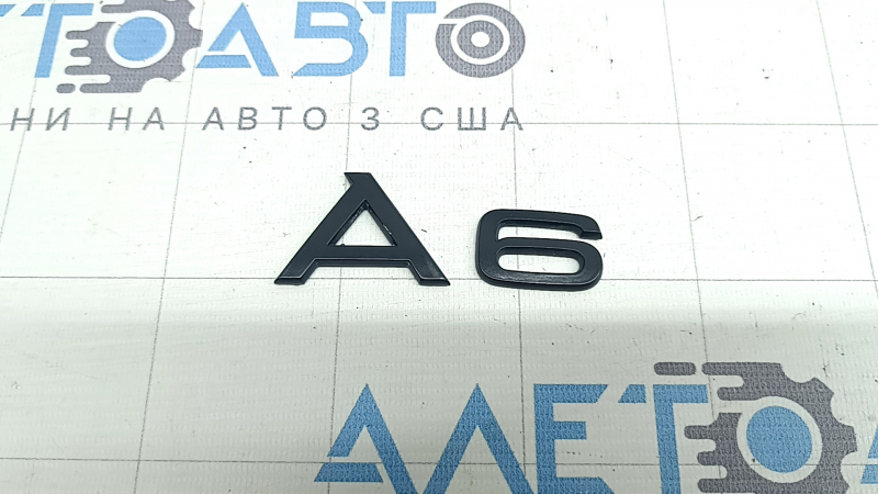 Эмблема надпись A6 крышки багажника Audi A6 C8 19-25 хром, окрашена