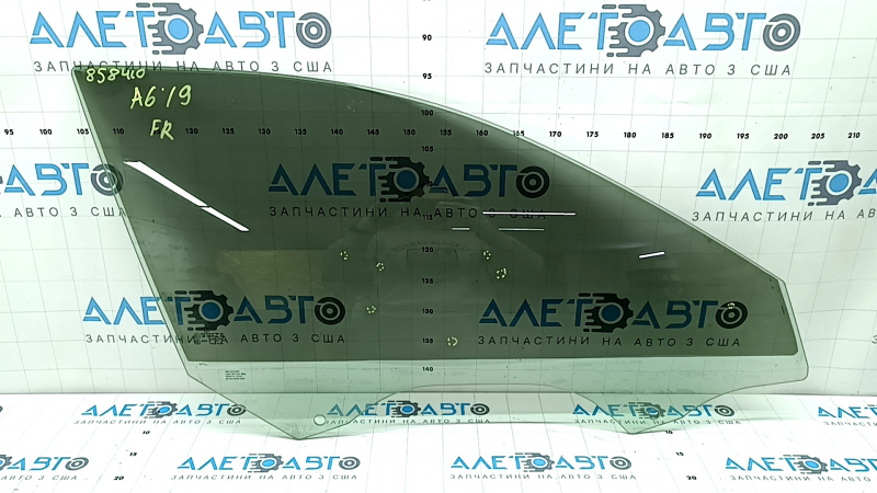 Стекло двери передней правой Audi A6 C8 19-24 песок