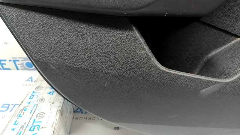 Обшивка двери карточка задняя левая Honda Accord 23-26 кожа черная, подлокотник кожа, царапины, под чистку