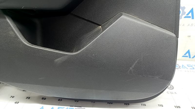 Обшивка двери карточка задняя левая Honda Accord 23-26 кожа черная, подлокотник кожа, царапины, под чистку