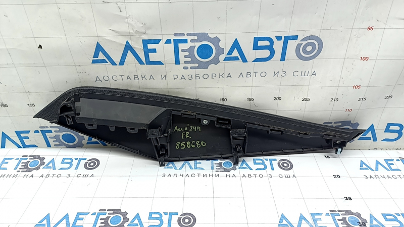 Накладка центральной консоли боковая правая Honda Accord 23-26 черная, потертость