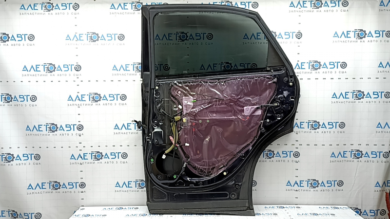 Задняя правая дверь Lexus RX450h 2010-2015, вид изнутри, детали скрыты под пленкой.