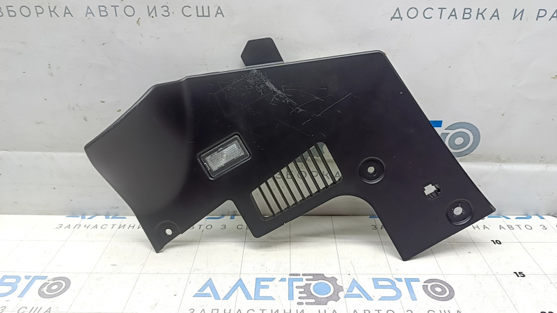 Накладка подушки безопасности колени водителя Tesla Model 3 18-23 черная, с подсветкой, царапины