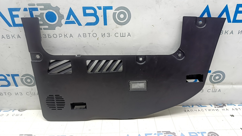 Накладка подушки безопасности колени пассажира Tesla Model 3 18-23 черная, с динамиком и подсветкой, царапины