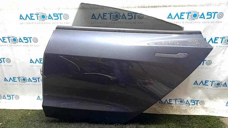 Дверь в сборе задняя левая Tesla Model 3 18-20 графит PMNG, тычка