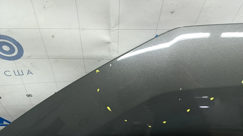 Капот голый Audi Q3 83A 19-25 алюминий, графит LX7G, песок, вмятины