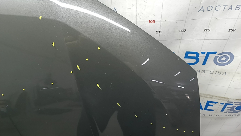 Капот голый Audi Q3 83A 19-25 алюминий, графит LX7G, песок, вмятины