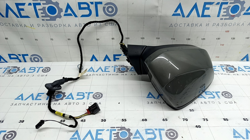Зеркало боковое правое в сборе Audi Q3 83A 19-24 6+2 пинов, поворотник, подогрев, BSM, графит