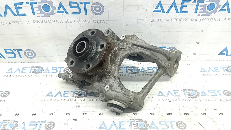 Цапфа со ступицей задняя правая Audi Q5 8R 09-17 AWD с датчиком ABS, ржавая ступица, микротрещины С/Б