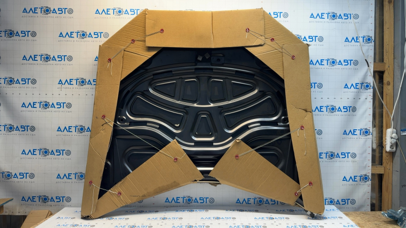 Капот голый с петлями Audi A6 C7 12-18 сталь, вмятина Китай