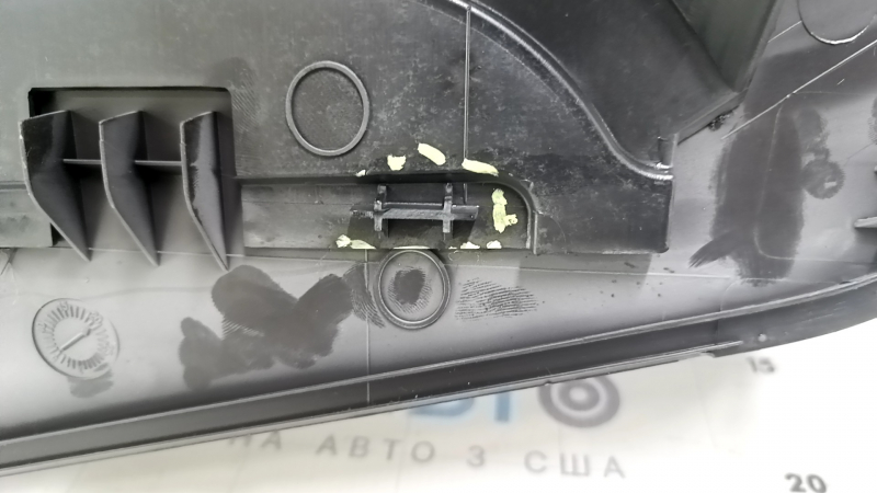 Накладка передней панели центральная верхняя Ford C-max MK2 13-18 черная, с накладками под динамики, сломаны крепления