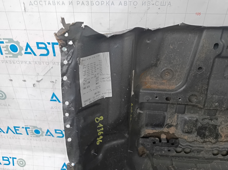 Корыто багажника Audi A5 F5 18-25 высверлено, графит