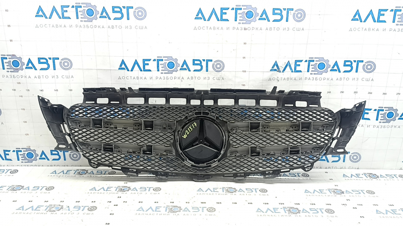 Решетка радиатора grill Mercedes W213 E 17-20 без камеры, AMG pkg, вздулся хром, тычки